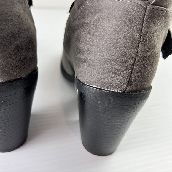 Twisted Jasmine Women's Ankle Boots Side Zip Stacked Heel Grey Size 10 - Picture 3 of 9